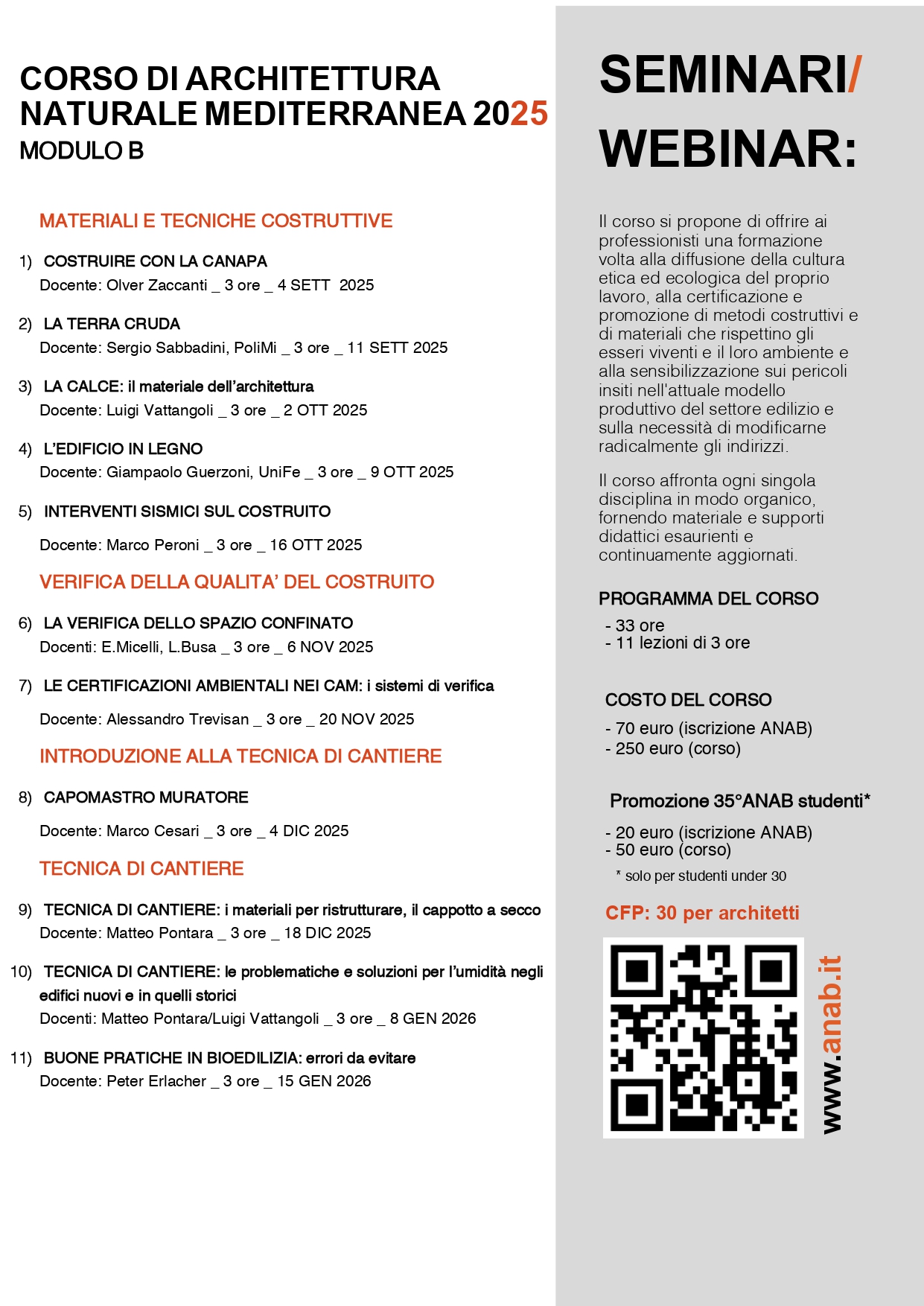corso architettura naturale mediterranea sostenibile